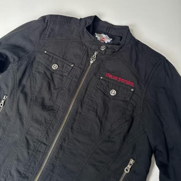 Y2K Harley Davidson Zip Up Jacket - Picture 4 of 8